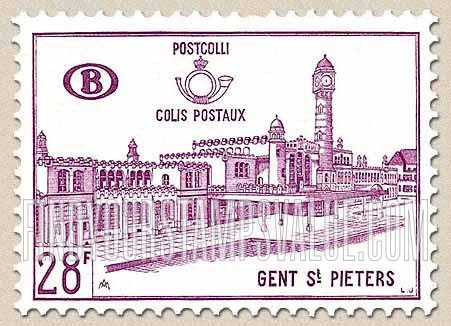FindYourStampsValue: Parcel Post and Railway: St. Peter’s Station, Ghent