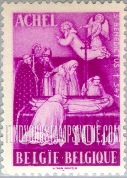 FindYourStampsValue: Semi-Postal: Death of St. Benedict