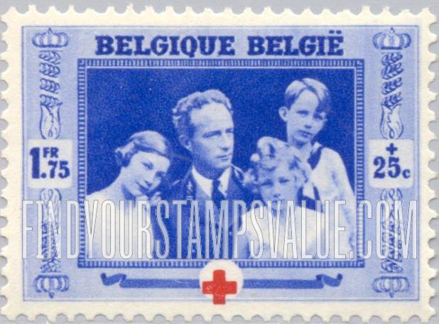 FindYourStampsValue: Semi-Postal: King Leopold and Royal Children