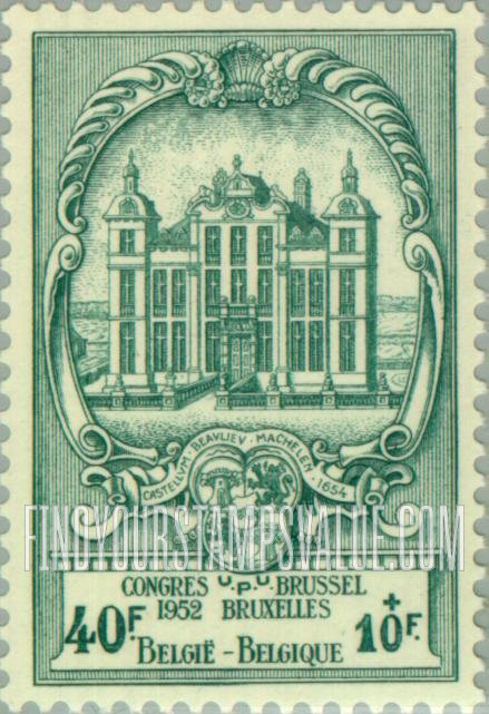 FindYourStampsValue: Semi-Postal: Beaulieu Castle, Malines