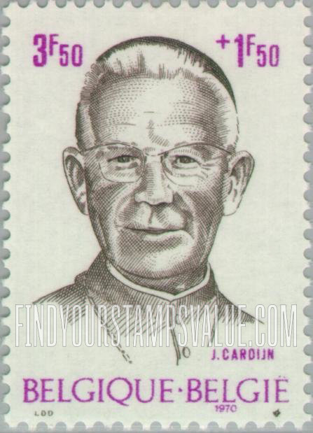 FindYourStampsValue: Semi-Postal: Joseph Cardinal Cardijn (1882-1967)
