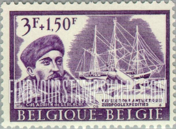FindYourStampsValue: Semi-Postal: Adrien de Gerlache, “Belgica”
