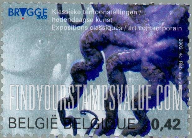 FindYourStampsValue: Bruges, 2002 European Capital of Culture: Classical exhibitions and contemporary art