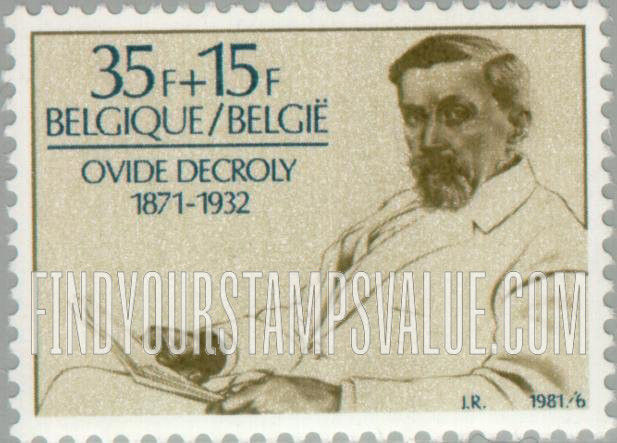 FindYourStampsValue: Semi-Postal: Ovide Decroly