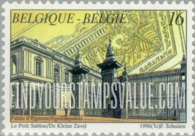 FindYourStampsValue: Architecture in Brussels: Le Palais d’Egmont, Le Petit Sablon