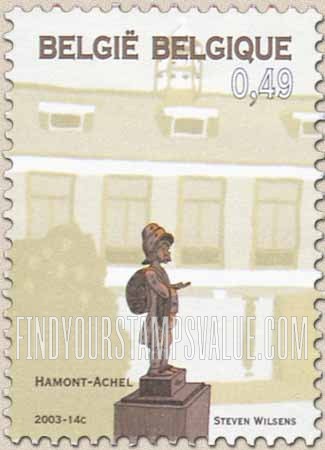 FindYourStampsValue: Statues and Fountains: Hamont Textile Teut, Hamont-Achel