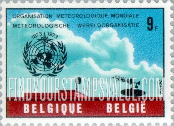 FindYourStampsValue: WMO Emblem, Meteorological Institute, Ukkel