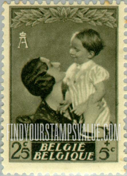 FindYourStampsValue: Semi-Postal: Queen Astrid and Prince Baudouin