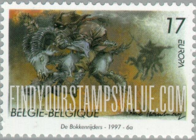 FindYourStampsValue: Stories and Legends, Europa: “De Bokkenrijders” (The Goat Riders)