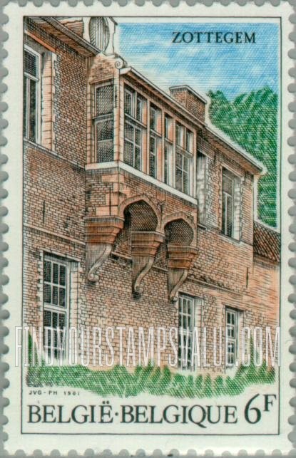FindYourStampsValue: Tourism: Egmont Castle, Zottegem