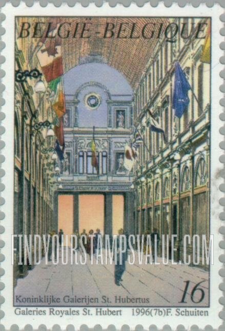 FindYourStampsValue: Architecture in Brussels: Galeries Royales Saint-Hubert