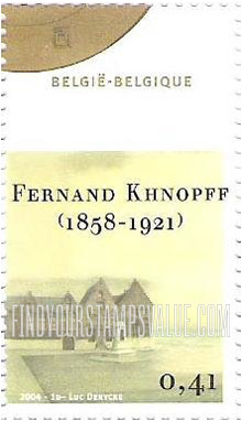 FindYourStampsValue: Art by Fernand Khnopff (1858-1921): An Abandoned City