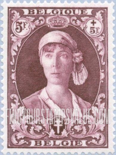 FindYourStampsValue: Semi-Postal: Queen Elisabeth