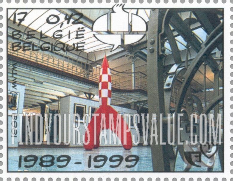 FindYourStampsValue: Youth Philately, Comic strips: Entrance hall of Belgian Comic Strip Museum