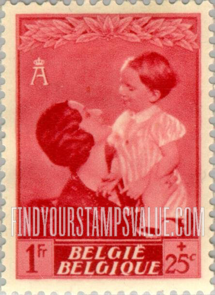 FindYourStampsValue: Semi-Postal: Queen Astrid and Prince Baudouin