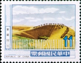 FindYourStampsValue: Views of Mongolia and Tibet: Camel caravan - 蒙藏风光: 骆驼商队