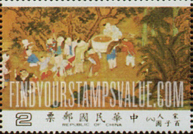 FindYourStampsValue: One Hundred Boys, Sung Dynasty scroll - 一百个男孩 (百子图古画), 宋代