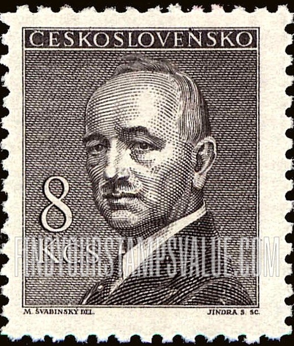 FindYourStampsValue: President Eduard Benes