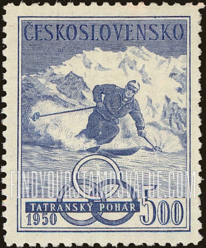 FindYourStampsValue: Skier