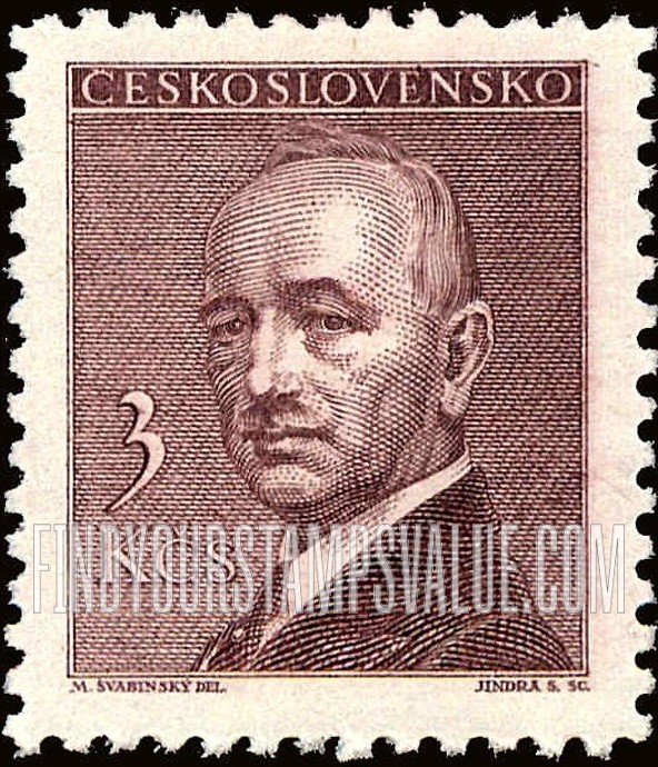 FindYourStampsValue: President Eduard Benes