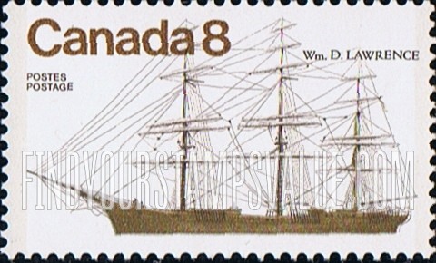 FindYourStampsValue: Coastal ships: “Wm. D. The Lawrence”