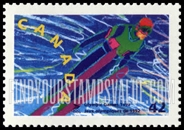 FindYourStampsValue: 1992 Winter Olympics, Albertville: Ski jumping