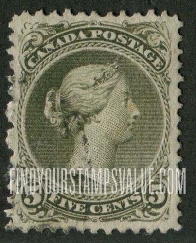 FindYourStampsValue: Dominion of Canada: Queen Victoria
