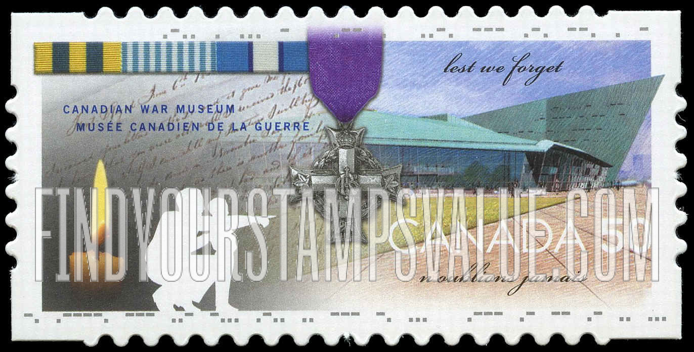 FindYourStampsValue: Opening of Canadian War Museum, Ottawa
