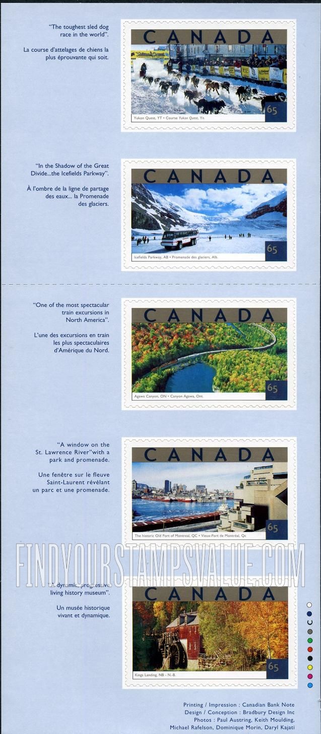 FindYourStampsValue: Tourist Attractions Type of 2001