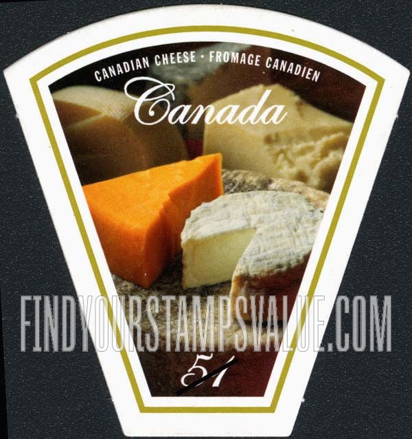 FindYourStampsValue: Canadian Cheeses