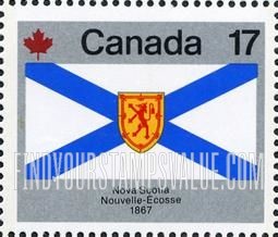 FindYourStampsValue: Flag of Nova Scotia