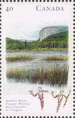 FindYourStampsValue: Canadian Rivers: Boundary Waters-Voyageur Waterway
