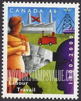 FindYourStampsValue: Department of labour centennial