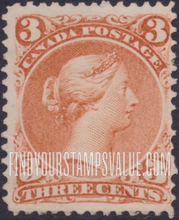 FindYourStampsValue: Dominion of Canada: Queen Victoria