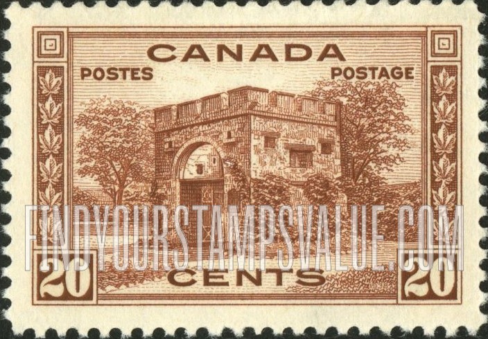 FindYourStampsValue: Fort Garry Gate, Winnipeg
