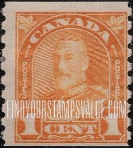 FindYourStampsValue: Coil stamps: King George V