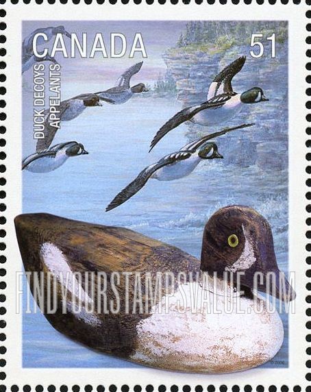 FindYourStampsValue: Ducks and Duck Decoys: Barrow’s goldeneyes