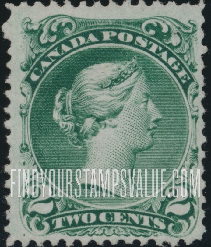 FindYourStampsValue: Dominion of Canada: Queen Victoria