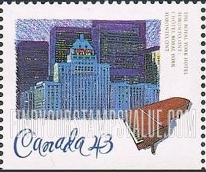 FindYourStampsValue: Booklet Stamp,  Historic Canadian Pacific Railway Hotels: Royal York, Toronto, Ontario
