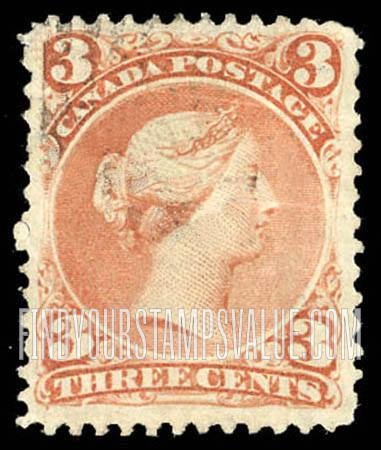 FindYourStampsValue: Dominion of Canada: Queen Victoria