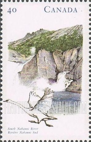FindYourStampsValue: Canadian Rivers: South Nahanni