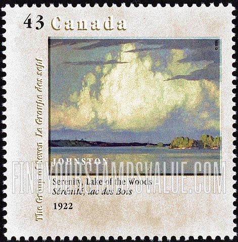 FindYourStampsValue: Serenity, Lake of the Woods, by Frank H. Johnston.