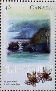FindYourStampsValue: Canadian Rivers Type of 1991: St.John