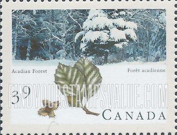 FindYourStampsValue: Canadian Forests: Acadian