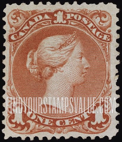 FindYourStampsValue: Dominion of Canada: Queen Victoria
