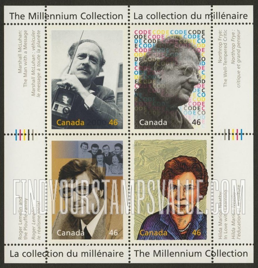 FindYourStampsValue: Millenium: Great Thinkers