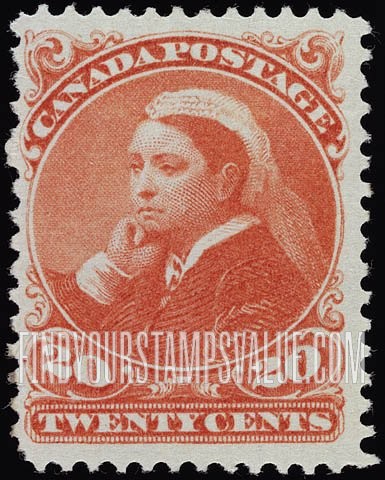 FindYourStampsValue: Ottawa Printing: Queen Victoria