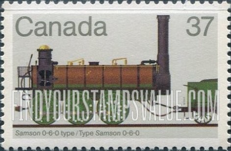 FindYourStampsValue: Locomotives: Samson 0-6-0, 1838