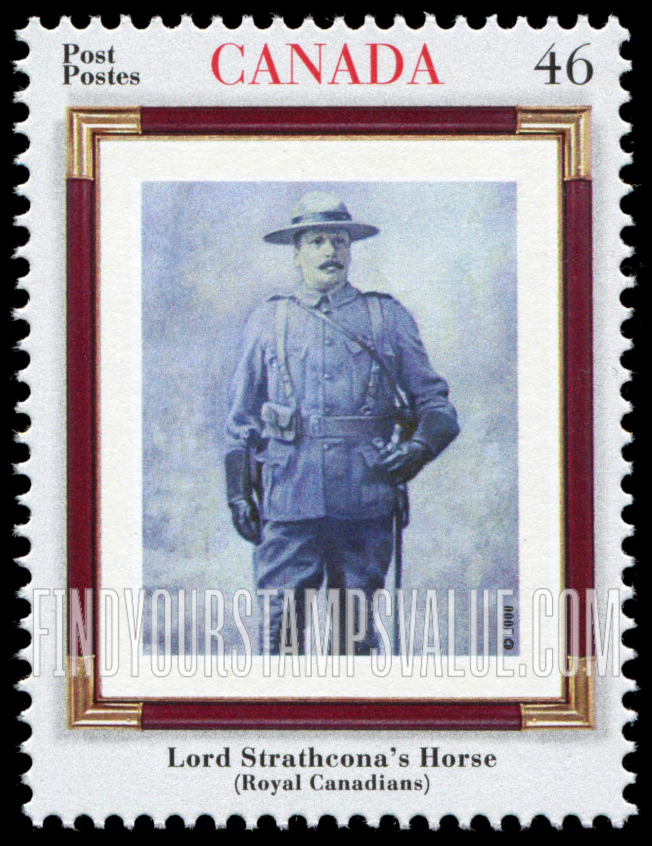 FindYourStampsValue: Regiments:  Lord Strathcona’s Horse Regiment