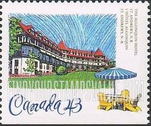 FindYourStampsValue: Booklet Stamp,  Historic Canadian Pacific Railway Hotels: Algonquin, St. Andrews, N.B.